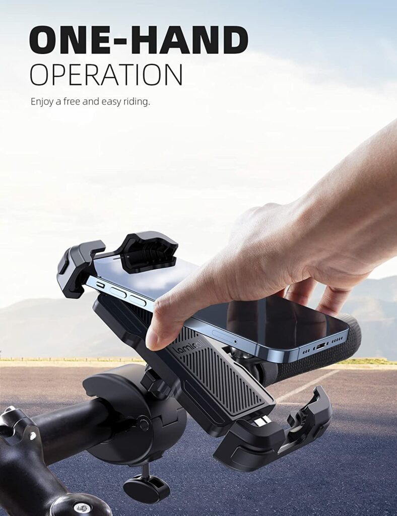 Lamicall Electric scooter phone holder one hand